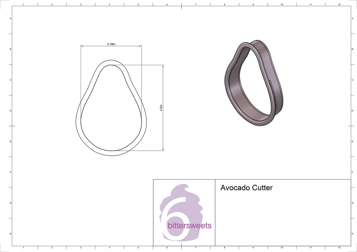 Avocado Cookie Cutter