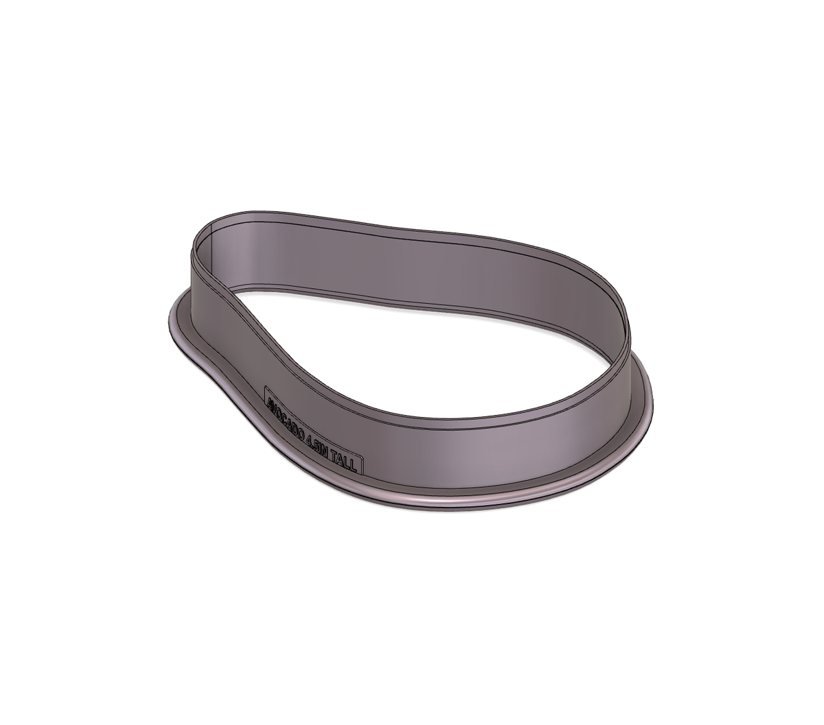 DIGITAL STL Download For Avocado Cookie Cutter