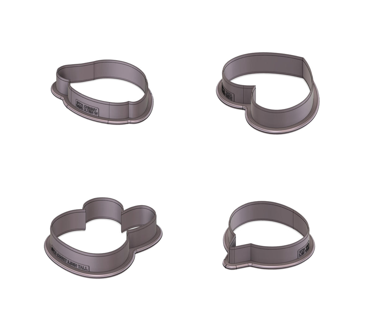 DIGITAL STL Download For BT21 Cookie Cutters