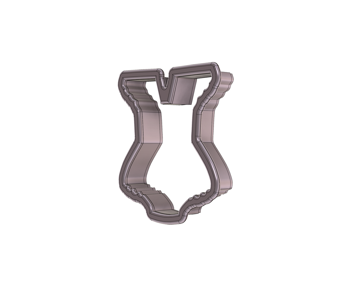 DIGITAL STL Download For Baby Romper Dress 1 Cookie Cutter