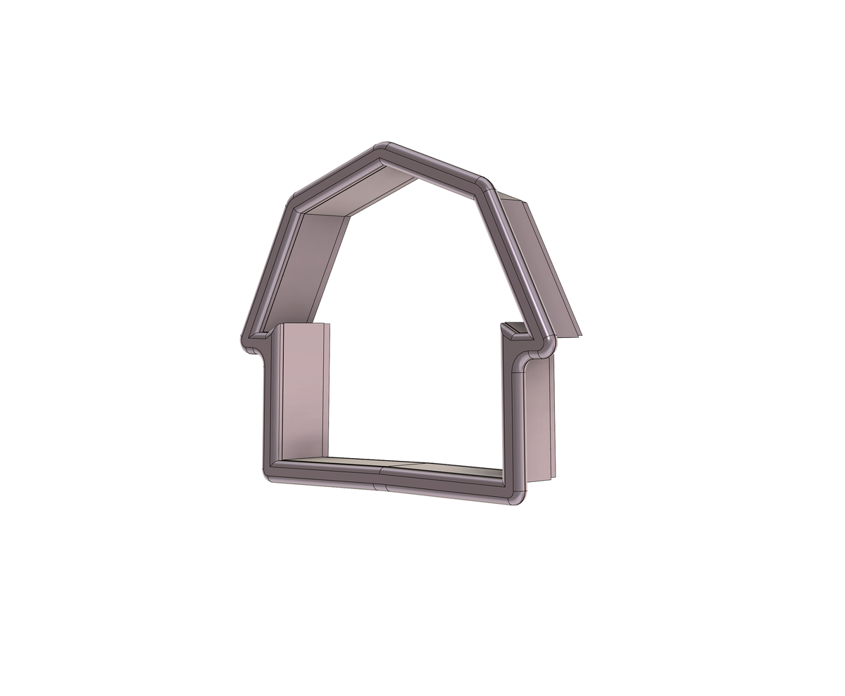 DIGITAL STL Download For Barn 1 Cookie Cutter