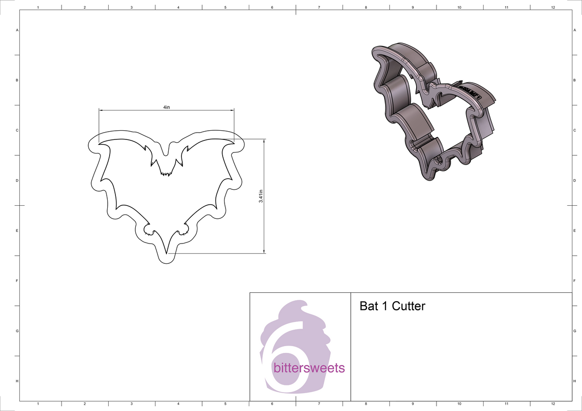 Bat 1 Cookie Cutter