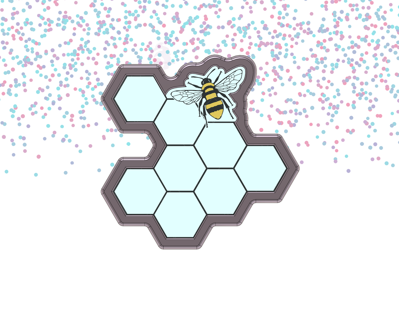 Bee Honeycomb Plaque 1 Cookie Cutter