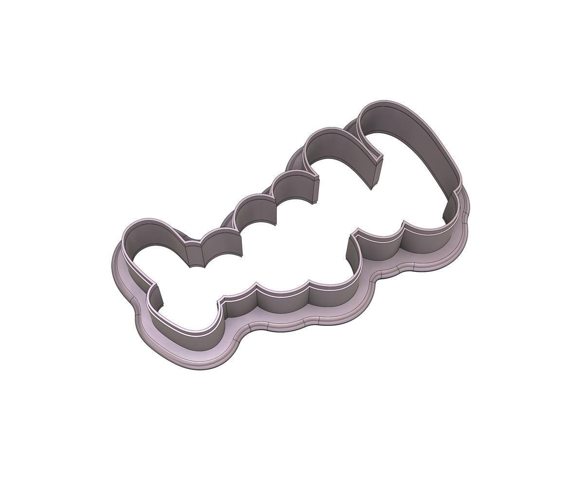 DIGITAL STL Download For Blessed 1 Lettered Cookie Cutter