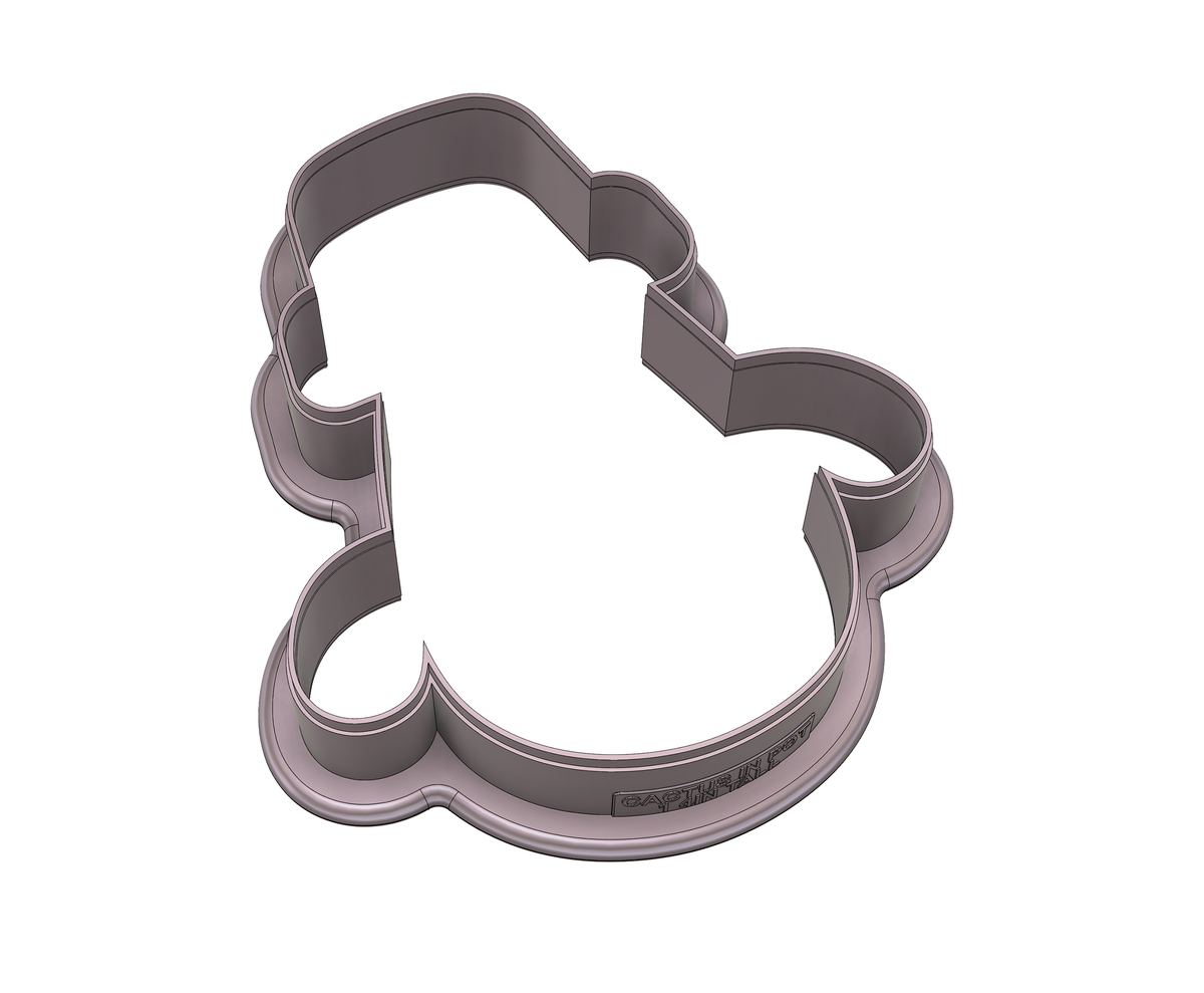 DIGITAL STL Download For Cactus In Pot 1 Cookie Cutter