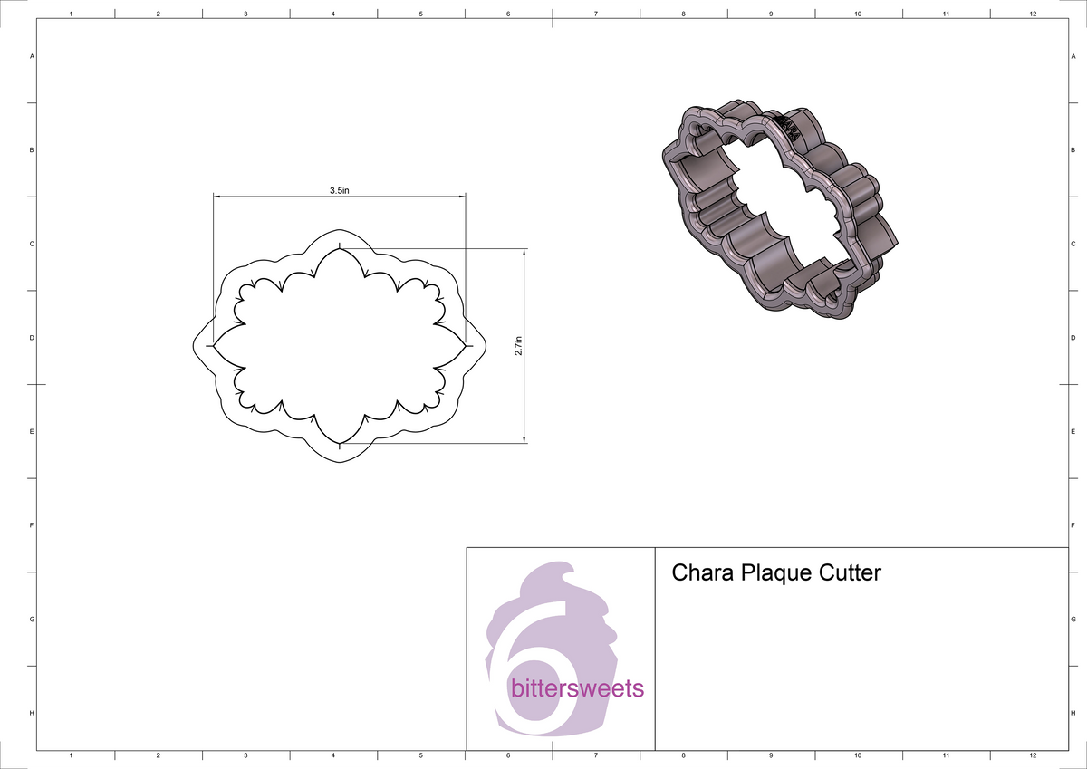 Chara Plaque Cookie Cutter
