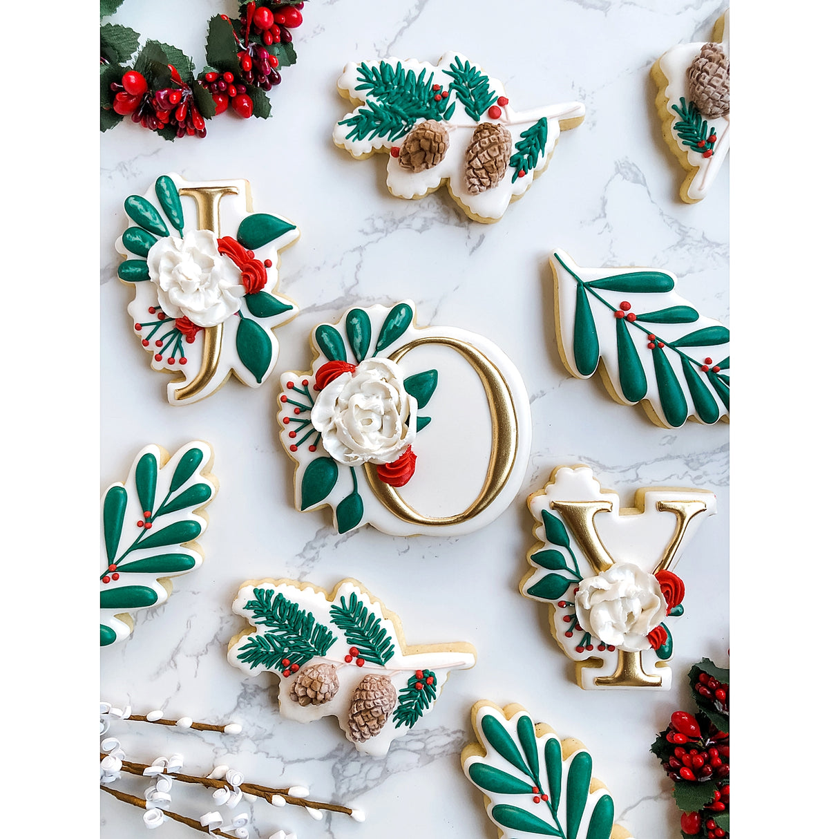 DIGITAL STL Download For Christmas Pine Cone Branch Cookie Cutter