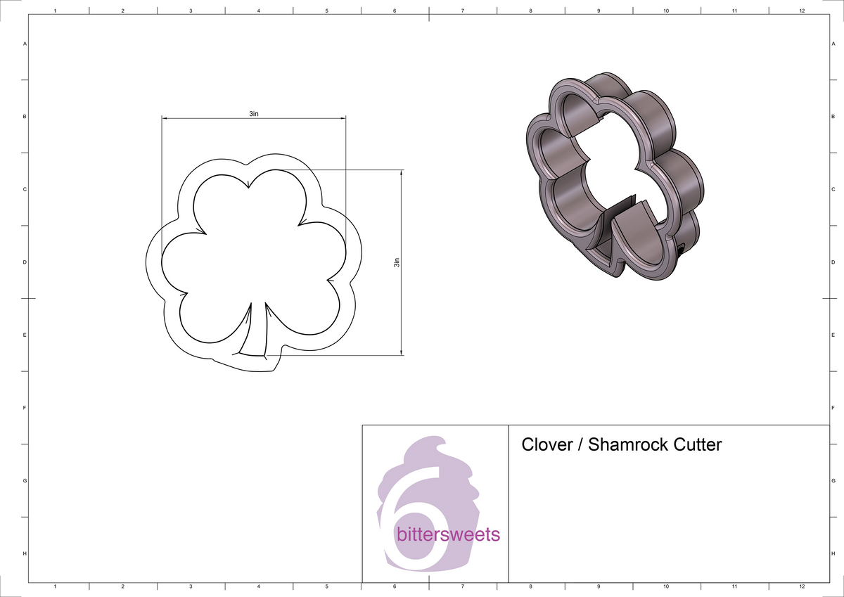 Clover / Shamrock 1 Cookie Cutter