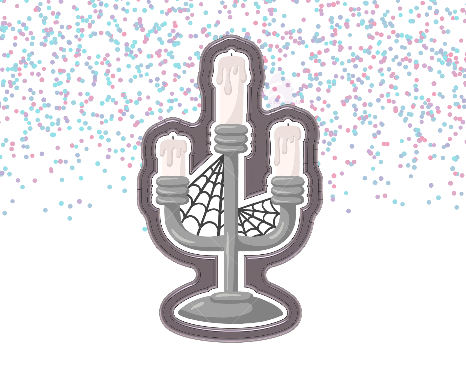 Cobweb Candelabra Cookie Cutter