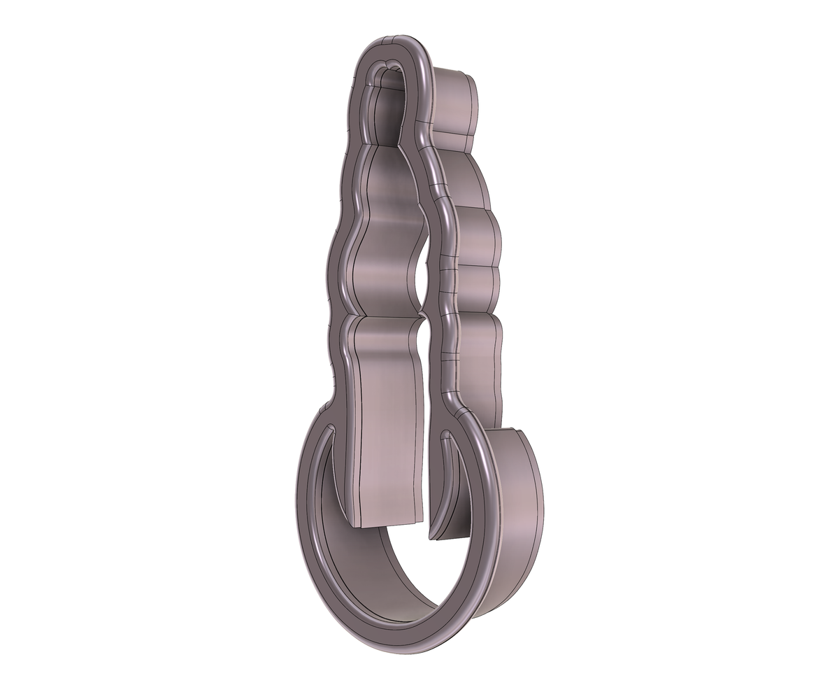 DIGITAL STL Download For Crescent Candle 1 Cookie Cutter