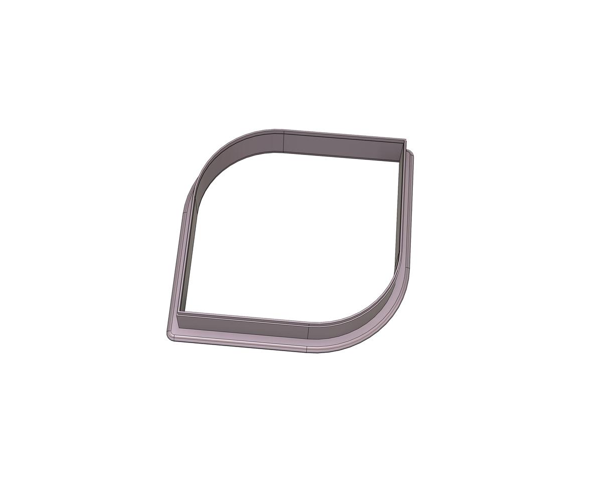 DIGITAL STL Download For Curvy Shape 1 Cookie Cutter