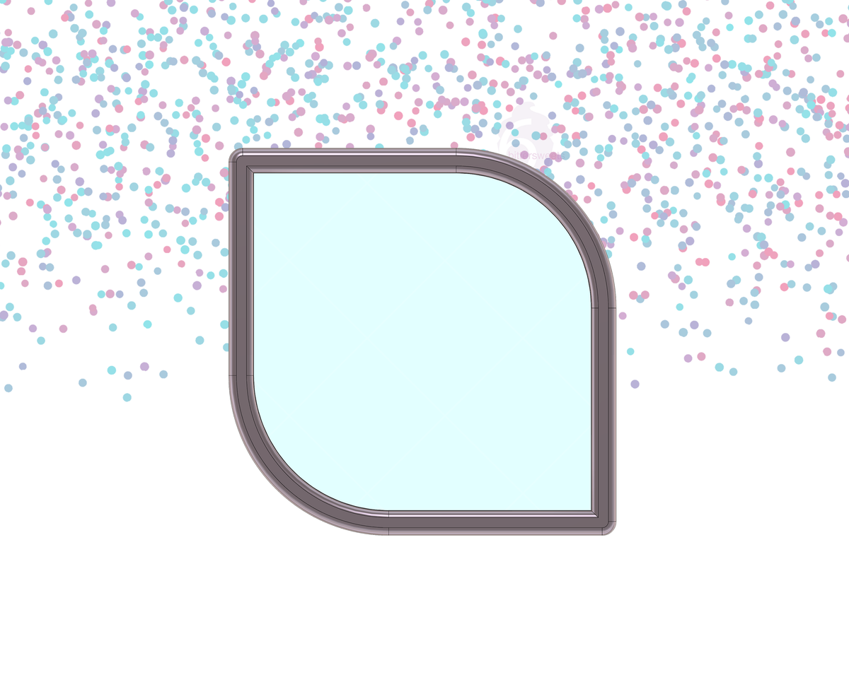 DIGITAL STL Download For Curvy Shape 1 Cookie Cutter