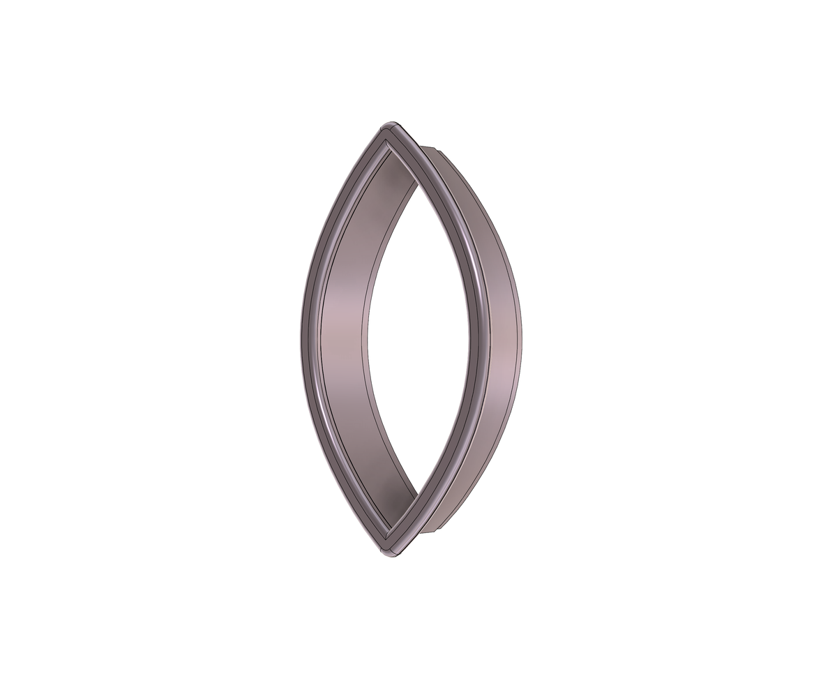 DIGITAL STL Download For Curvy Shape 3 Cookie Cutter