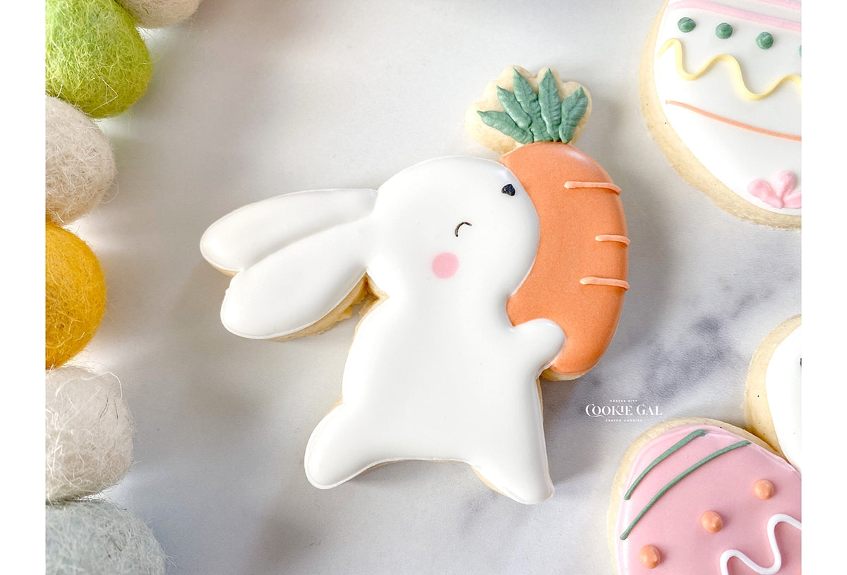 Cute Bunny With Carrot 1 Cookie Cutter