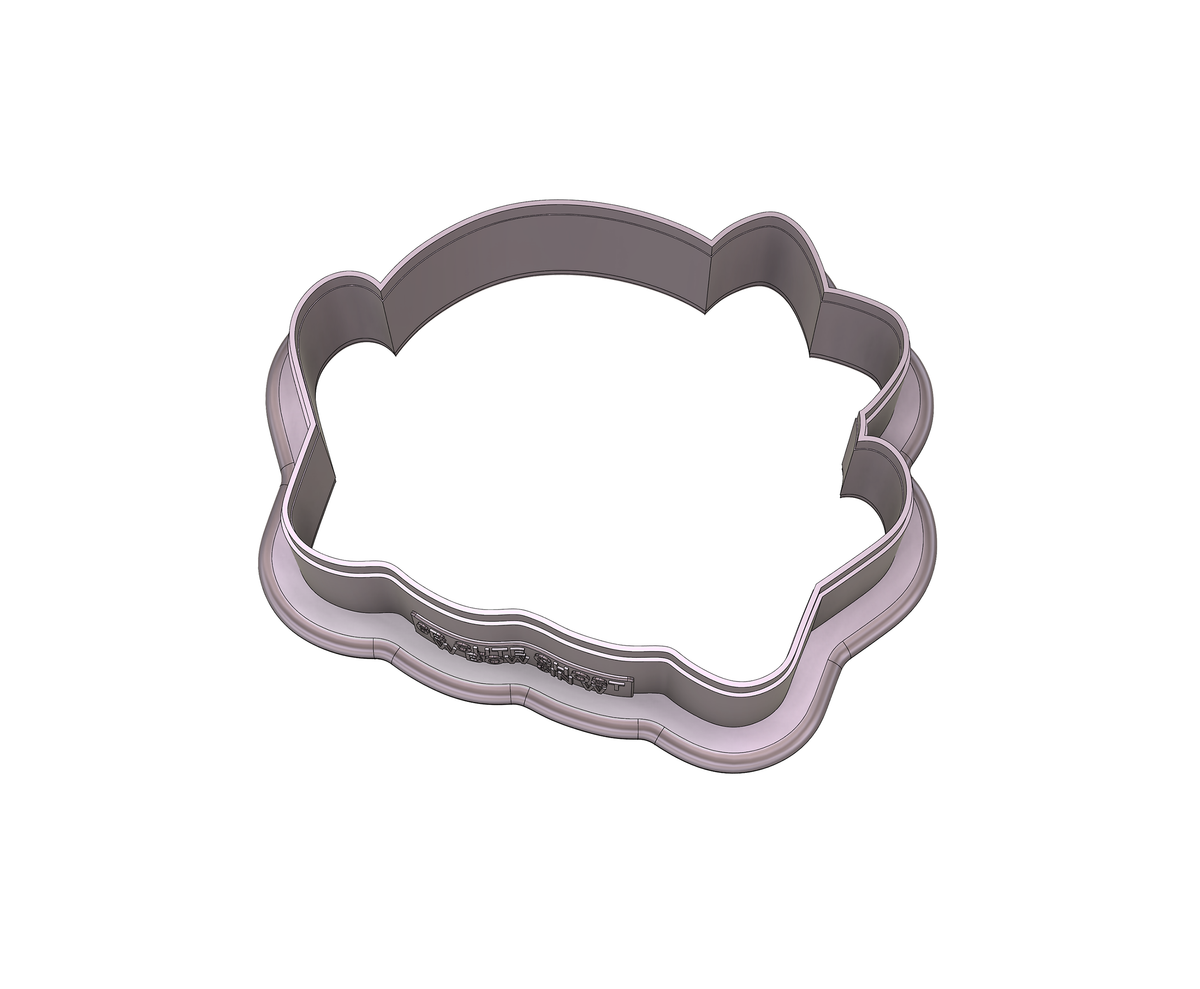 Cute Ghost With Bow Cookie Cutter