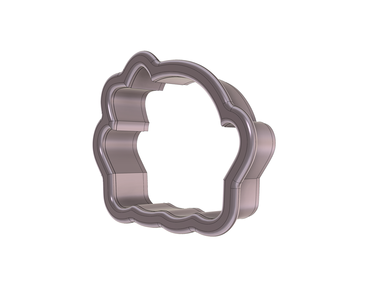 Cute Ghost With Bow Cookie Cutter