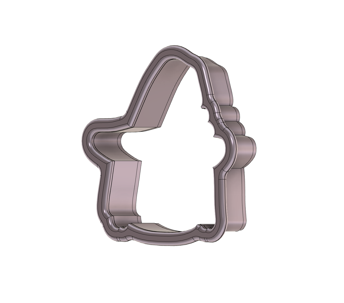 Cute Witch With Floral Hat Cookie Cutter