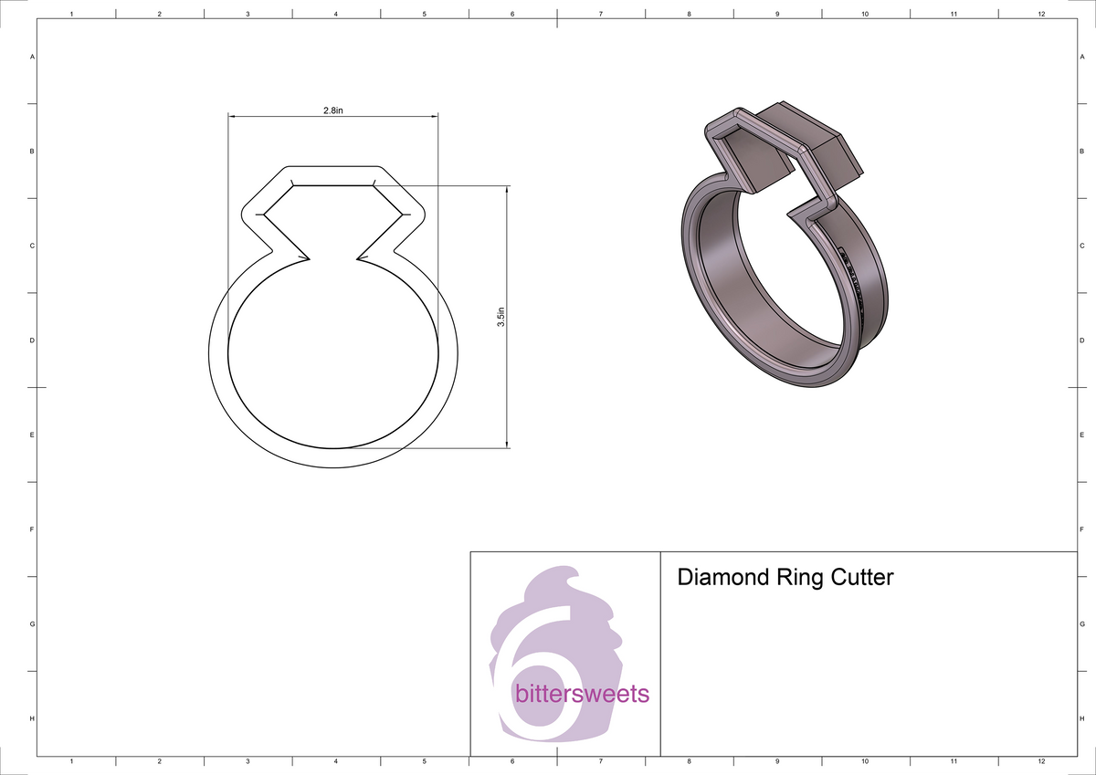Diamond Ring Cookie Cutter