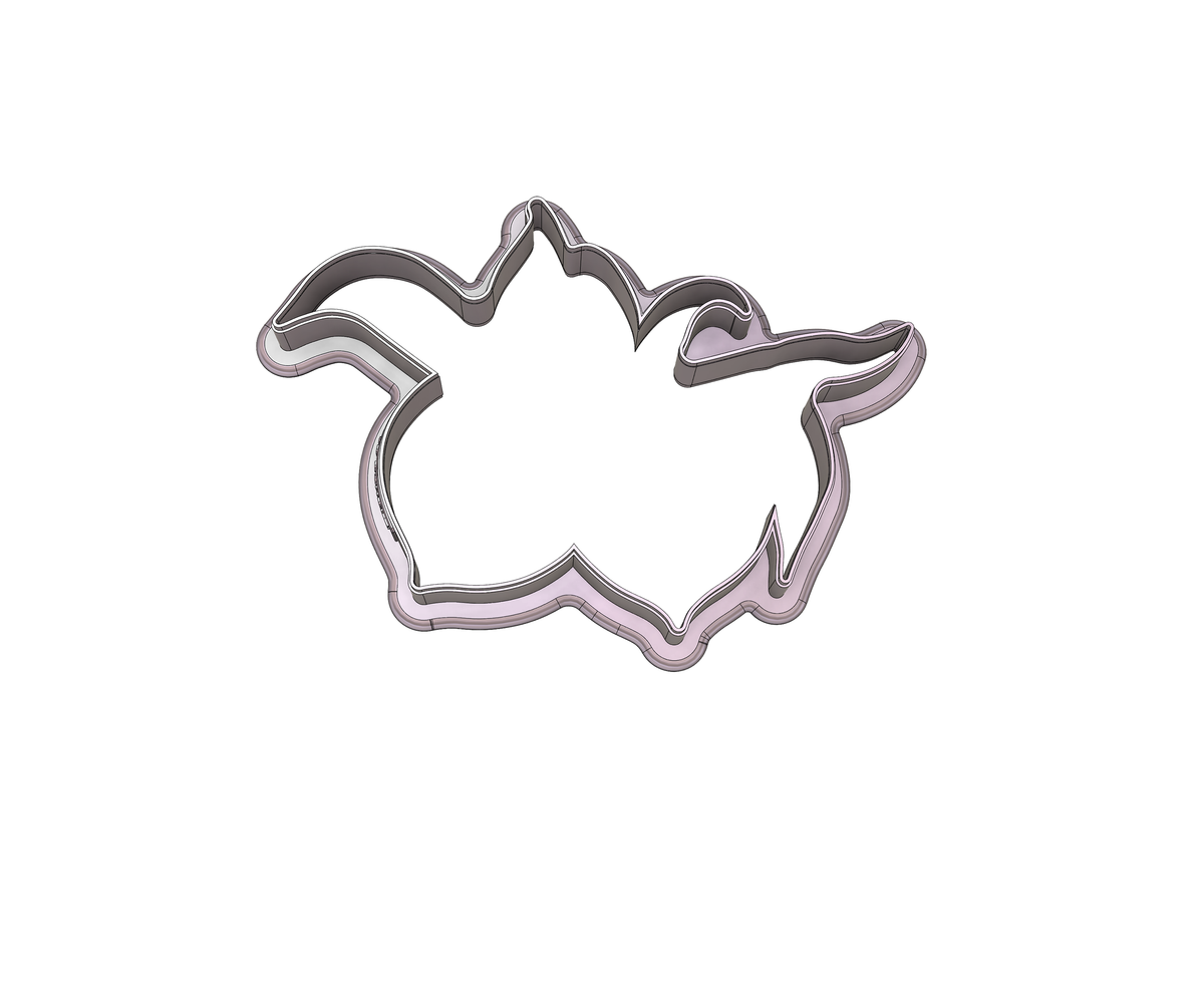 DIGITAL STL Download For Double Peach Branch Cookie Cutter