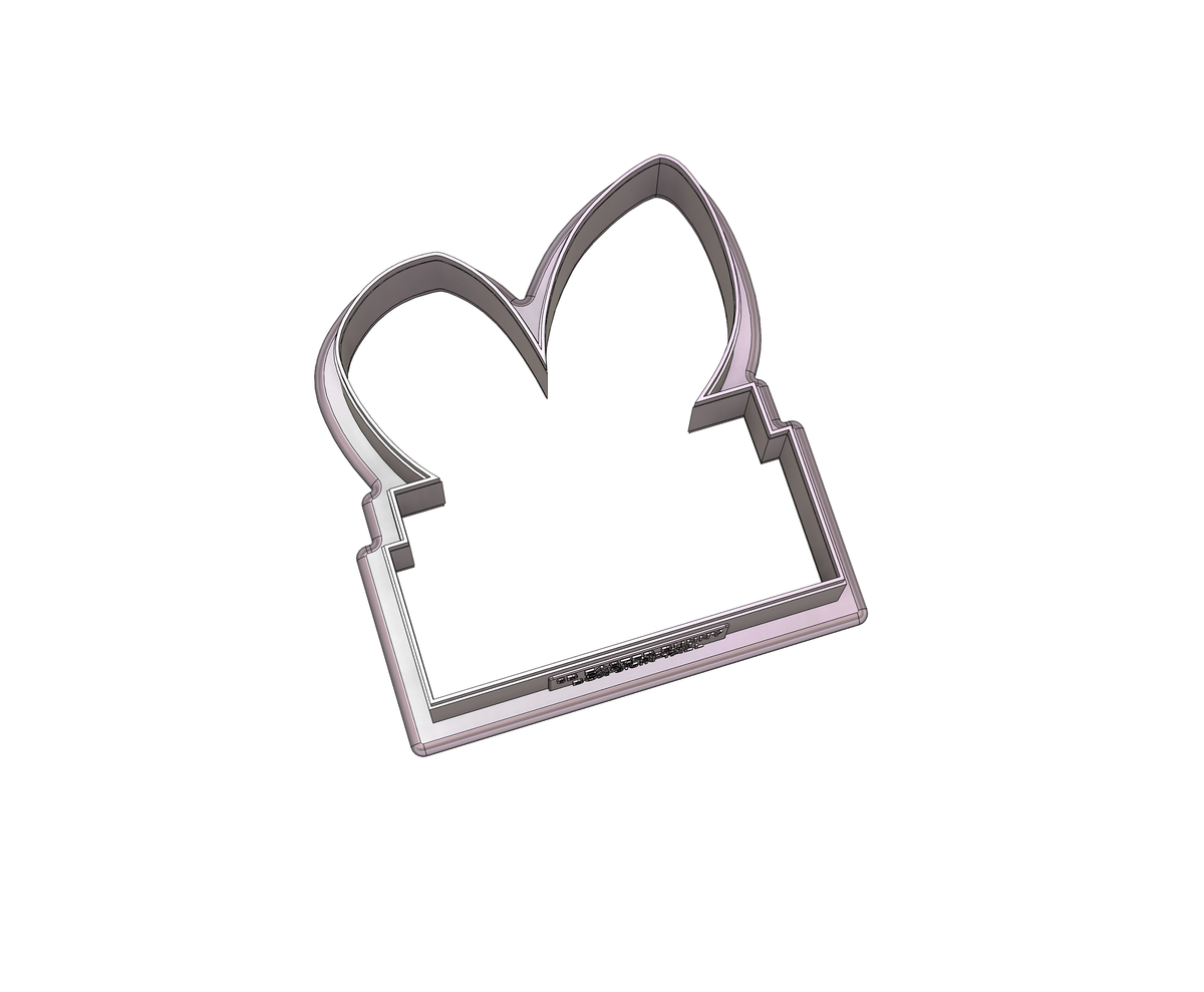 Easter Bunny Ears Boom Box Cookie Cutter