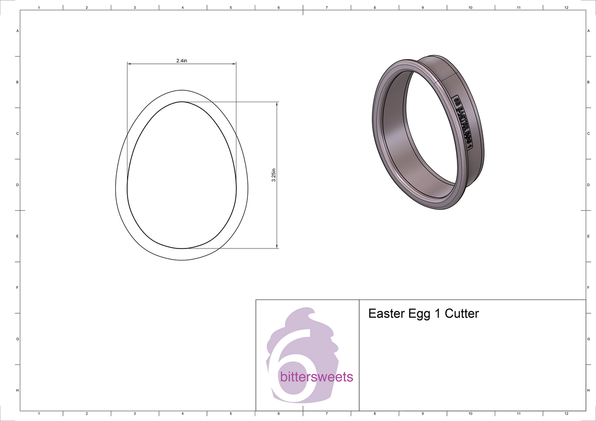 Easter Egg 1 Cookie Cutter