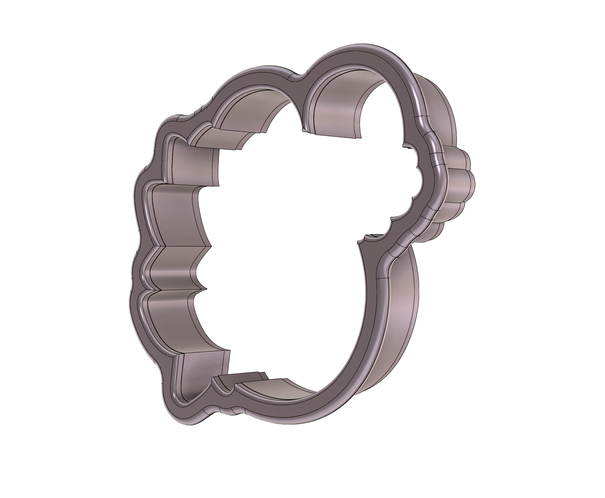 DIGITAL STL Download For Floral Ampersand 1 Cookie Cutter