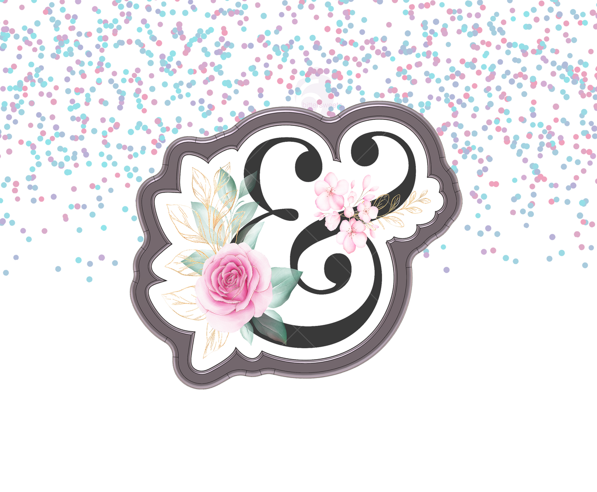 Floral Ampersand 1 Cookie Cutter