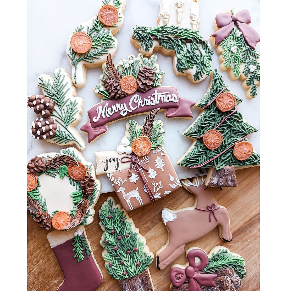 Floral Banner Plaque 2 Cookie Cutter