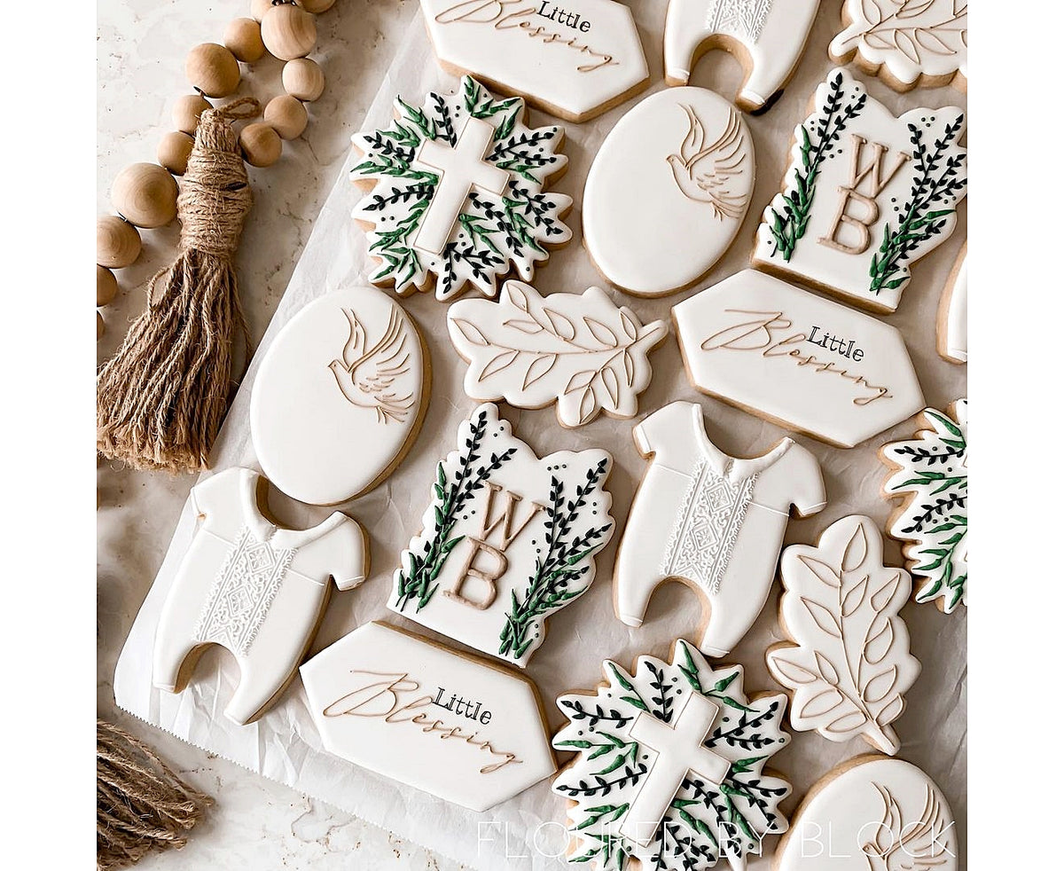 DIGITAL STL Download For Floral Banner Plaque 3 Cookie Cutter