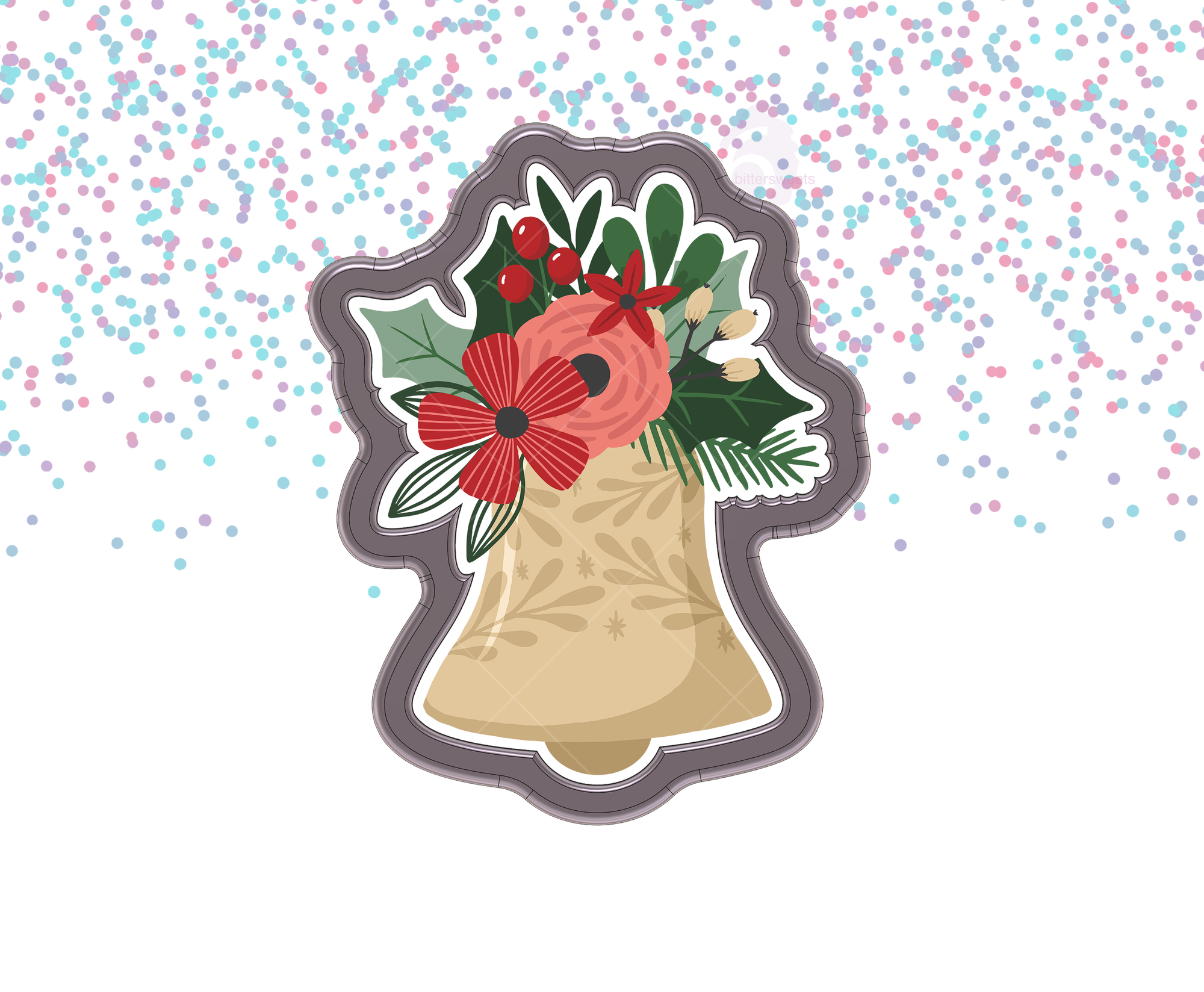 Floral Bell 1 Cookie Cutter