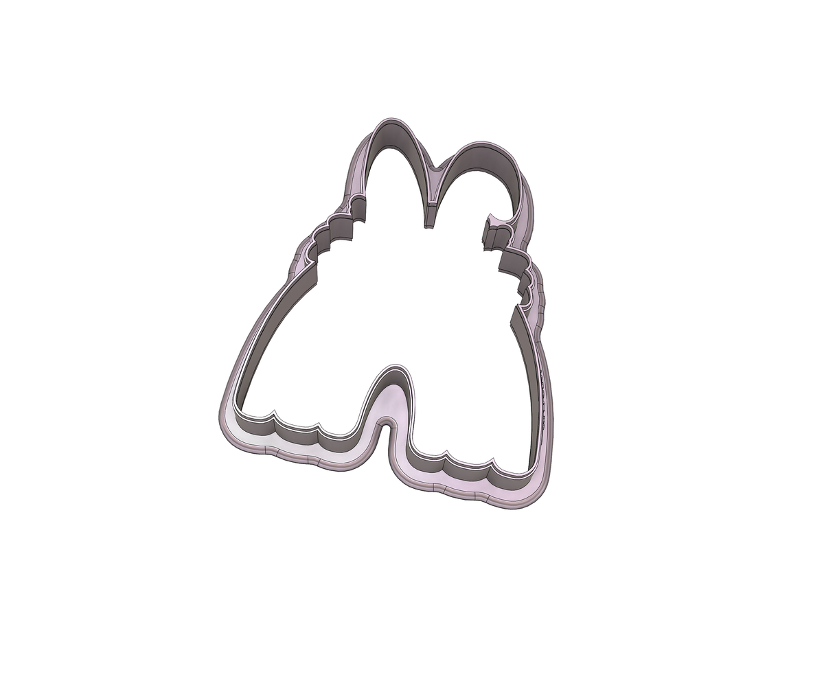 Floral Bunny Ears Rainbow Cookie Cutter