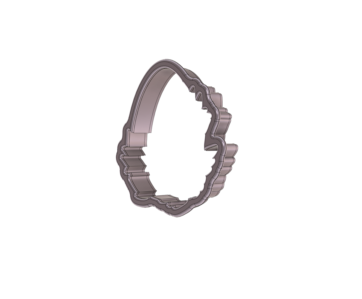 Floral Easter Egg Plaque 2 Cookie Cutter