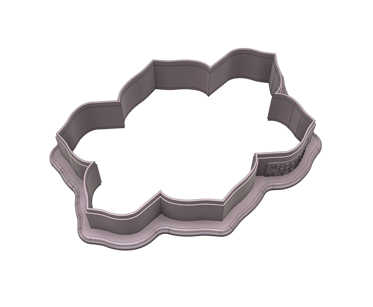 Floral Frame Plaque 1 Cookie Cutter