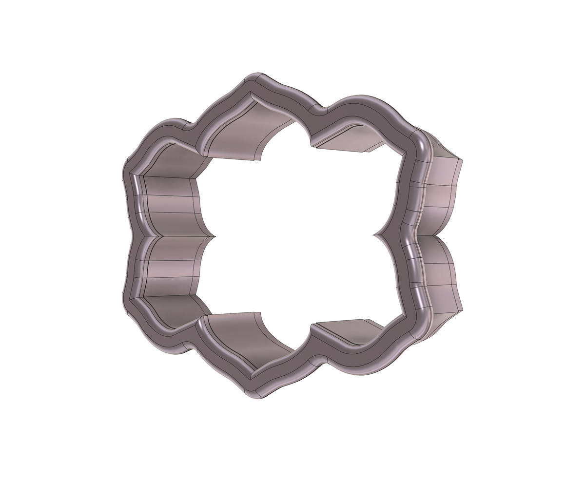 Floral Frame Plaque 1 Cookie Cutter