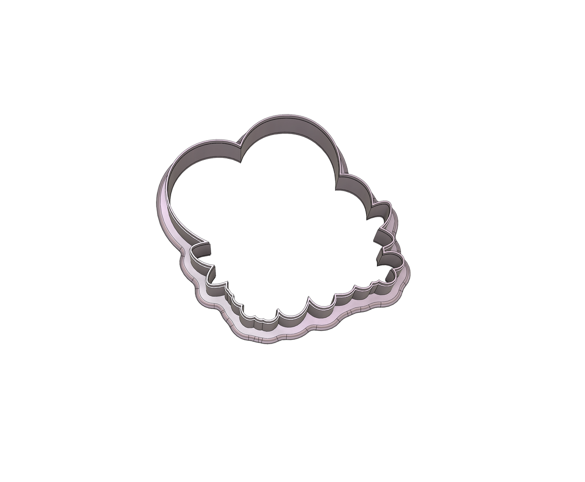 Floral Hearts Plaque 1 Cookie Cutter