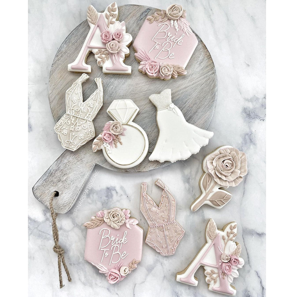 Floral Hexagon Plaque 1 Cookie Cutter