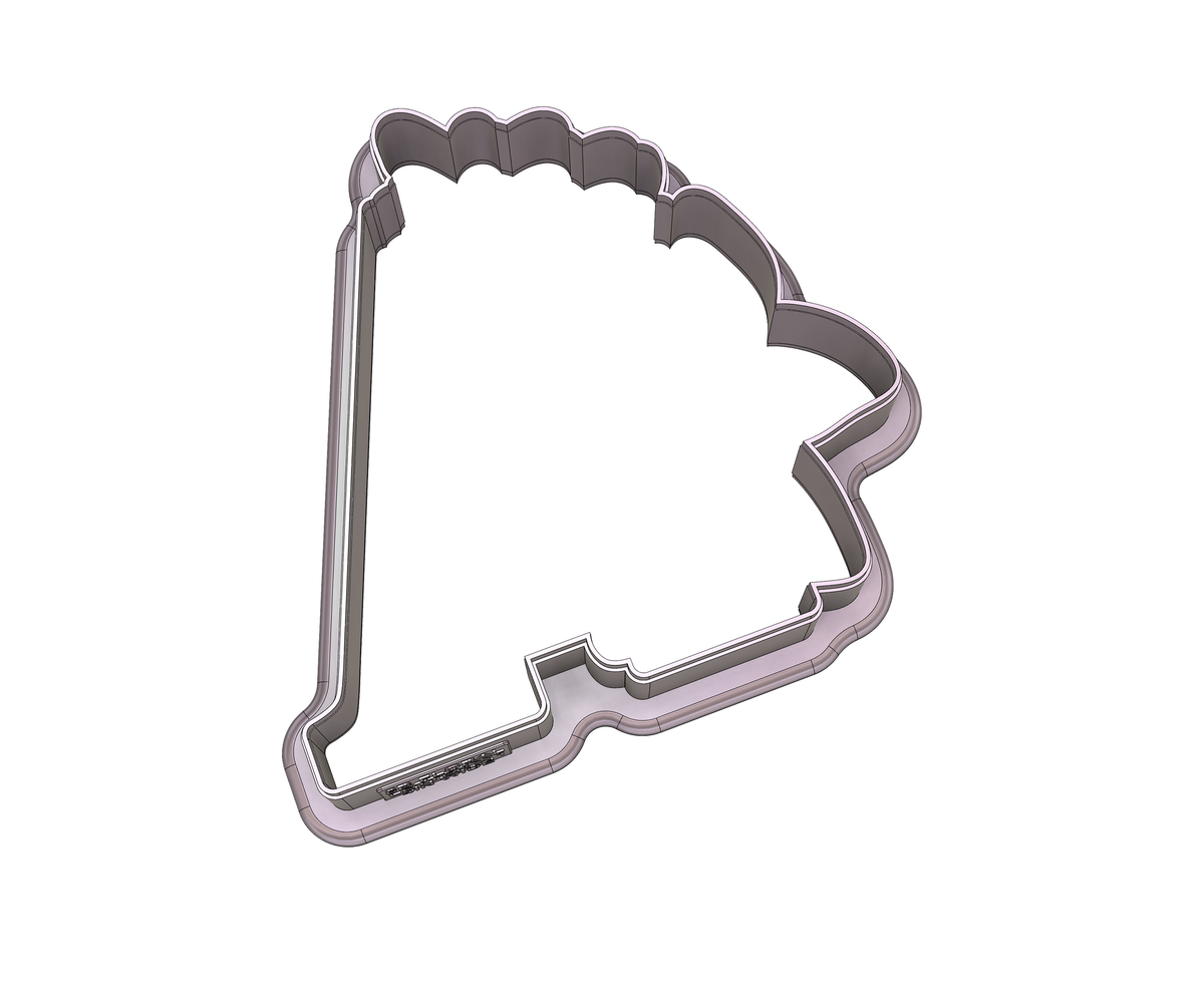 Floral Letter A 1 Cookie Cutter