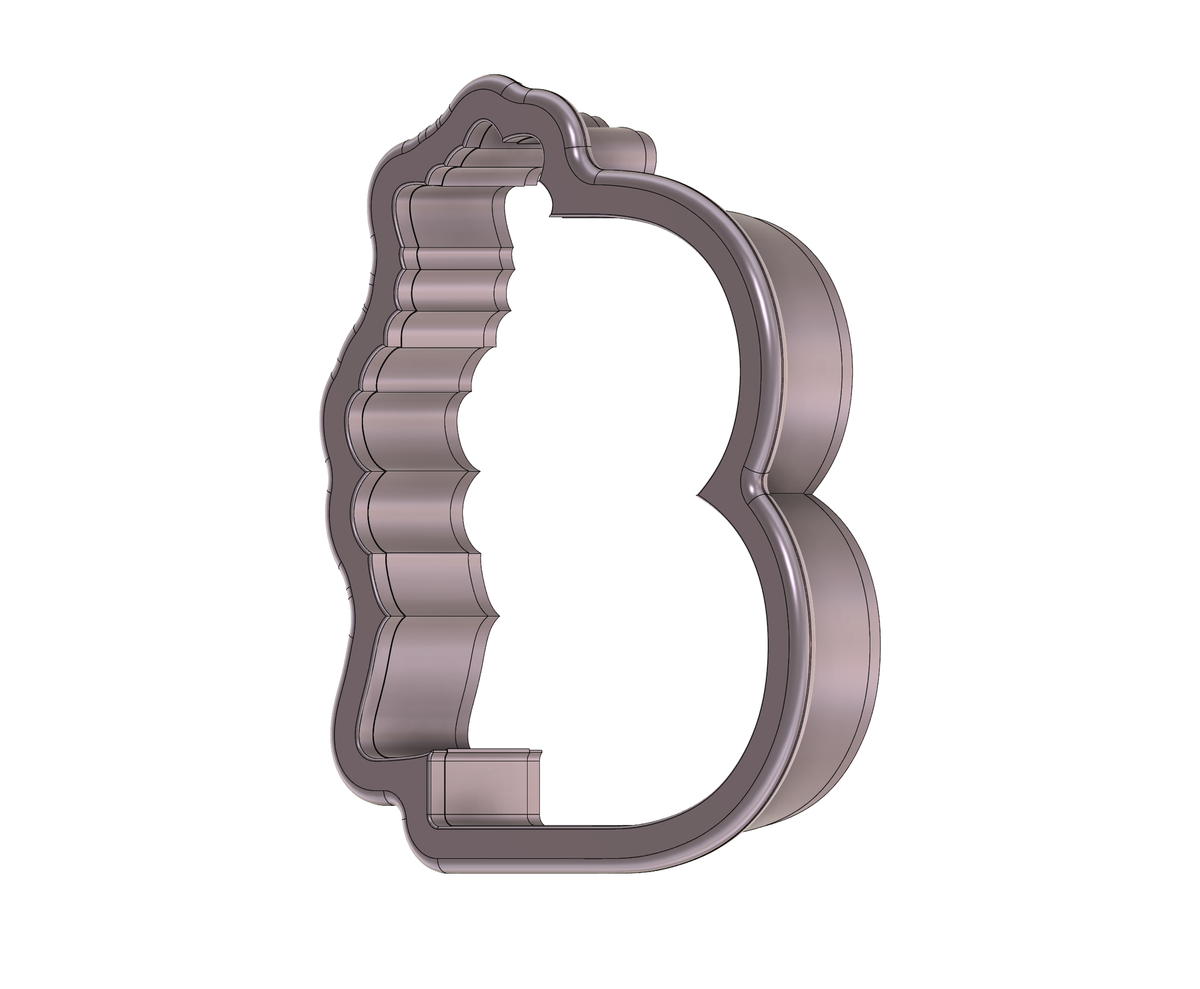 DIGITAL STL Download For Floral Letter B 1 Cookie Cutter