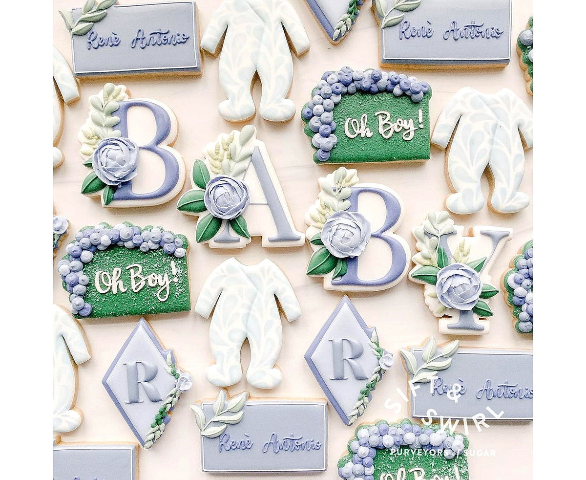 Floral Letter A 1 Cookie Cutter