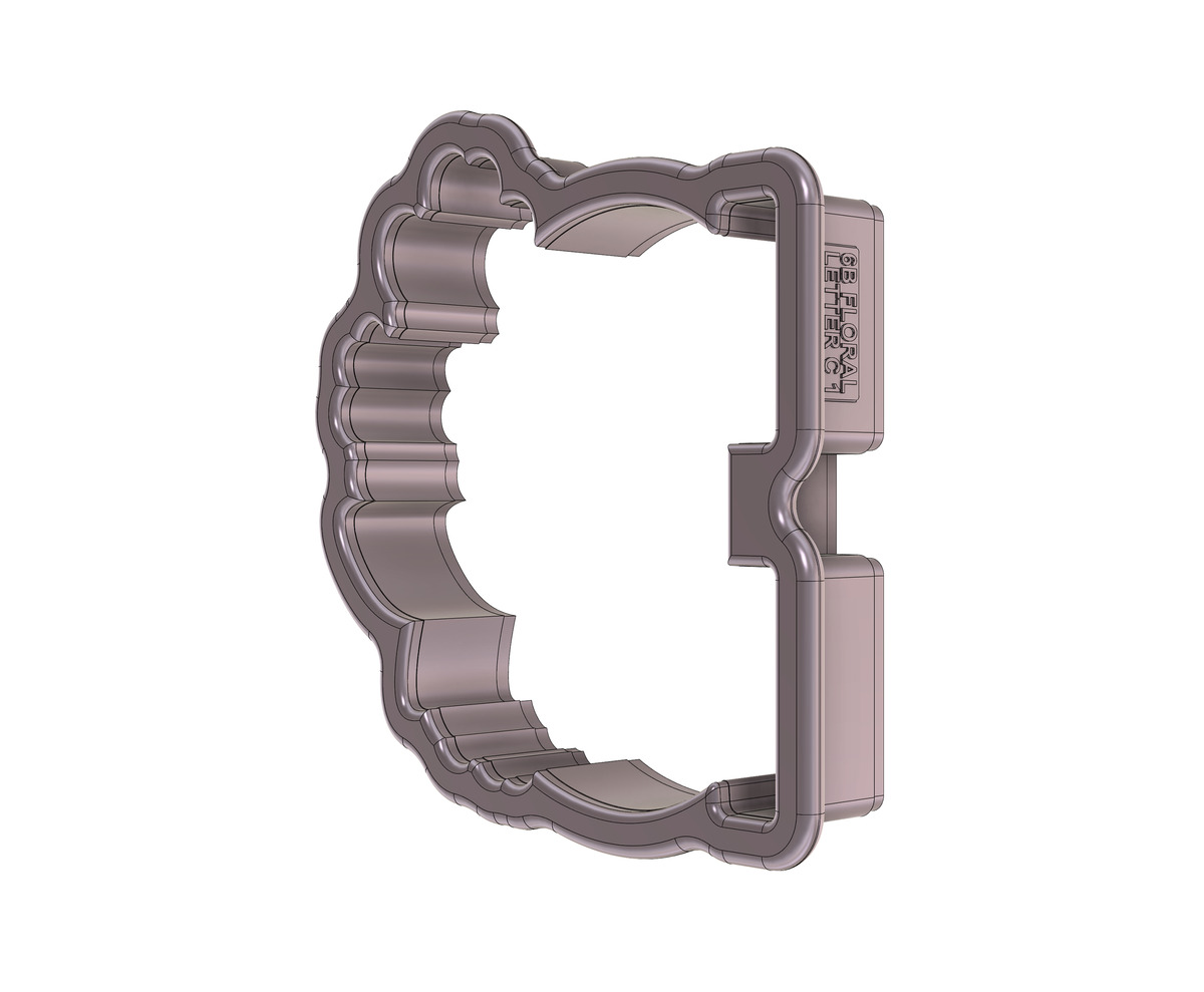 Floral Letter C 1 Cookie Cutter