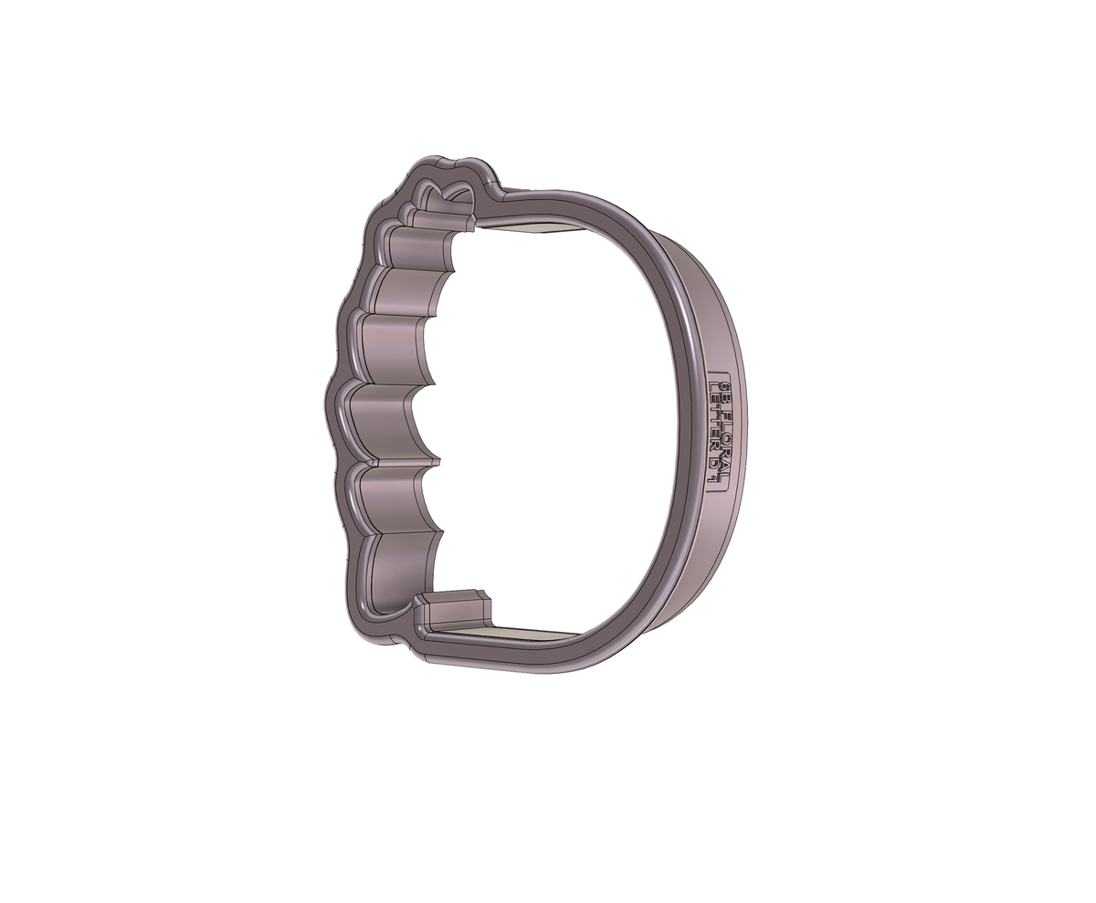 Floral Letter D 1 Cookie Cutter