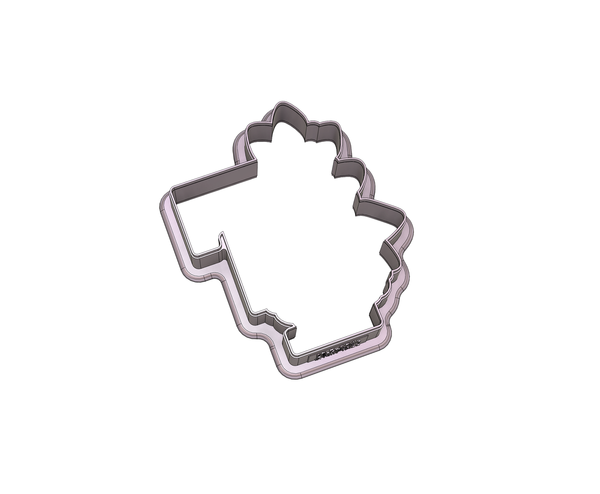 Floral Letter F 1 Cookie Cutter