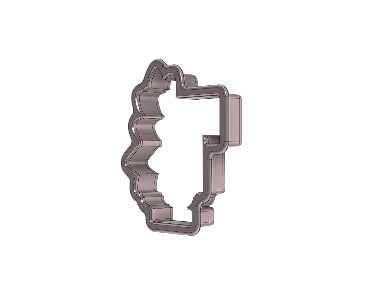 Floral Letter F 1 Cookie Cutter