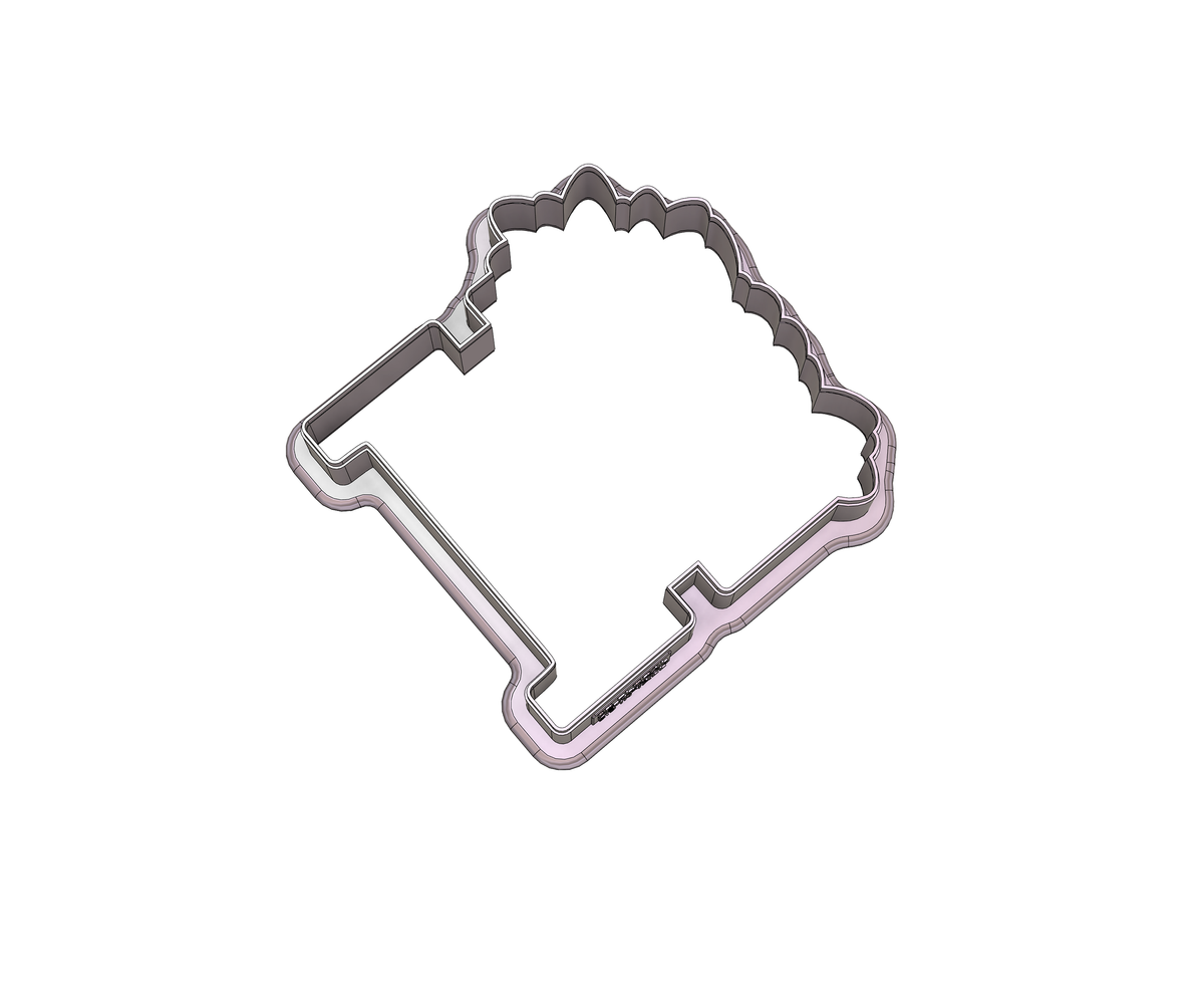 Floral Letter H 1 Cookie Cutter