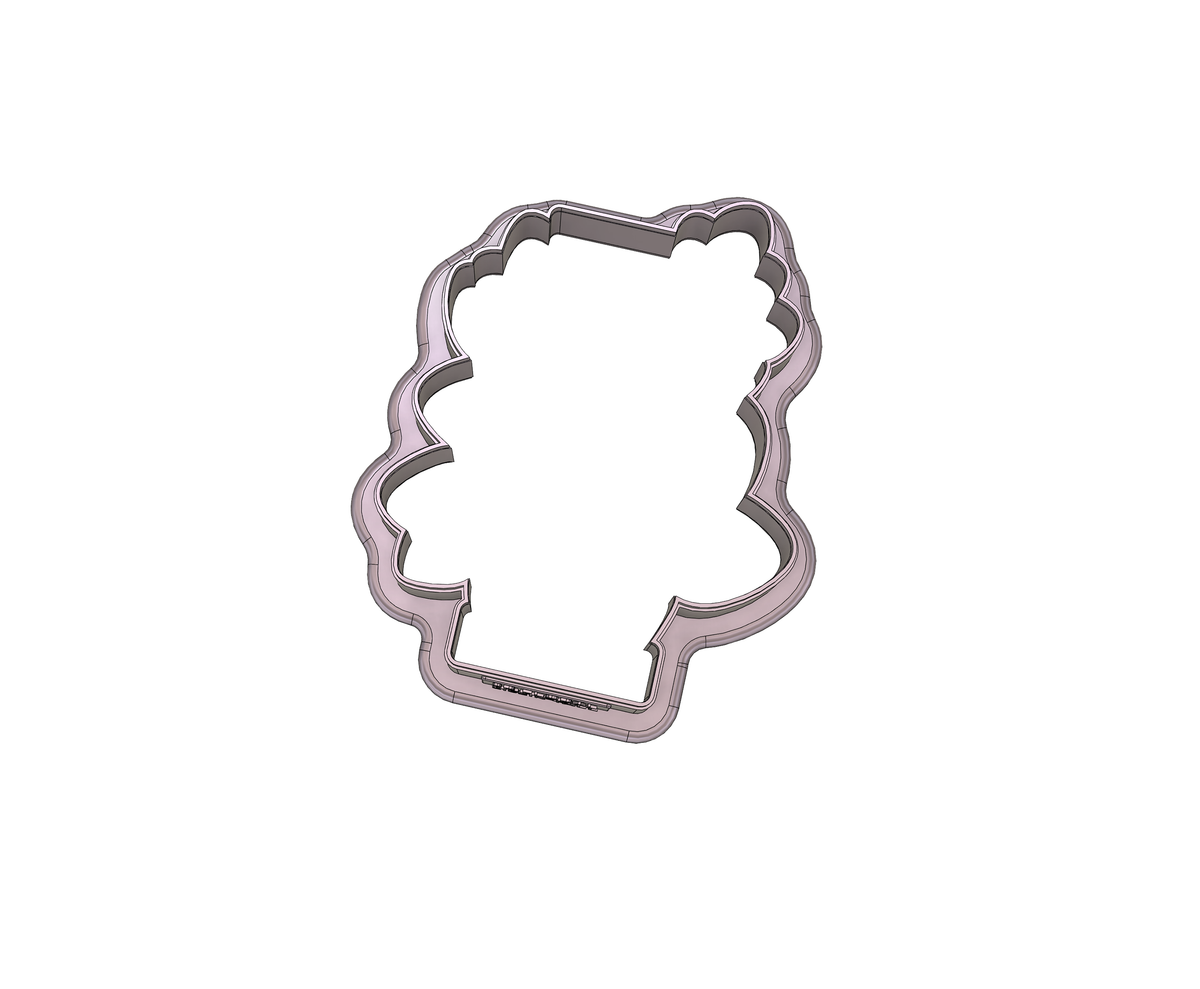 DIGITAL STL Download For Floral Letter I 1 Cookie Cutter