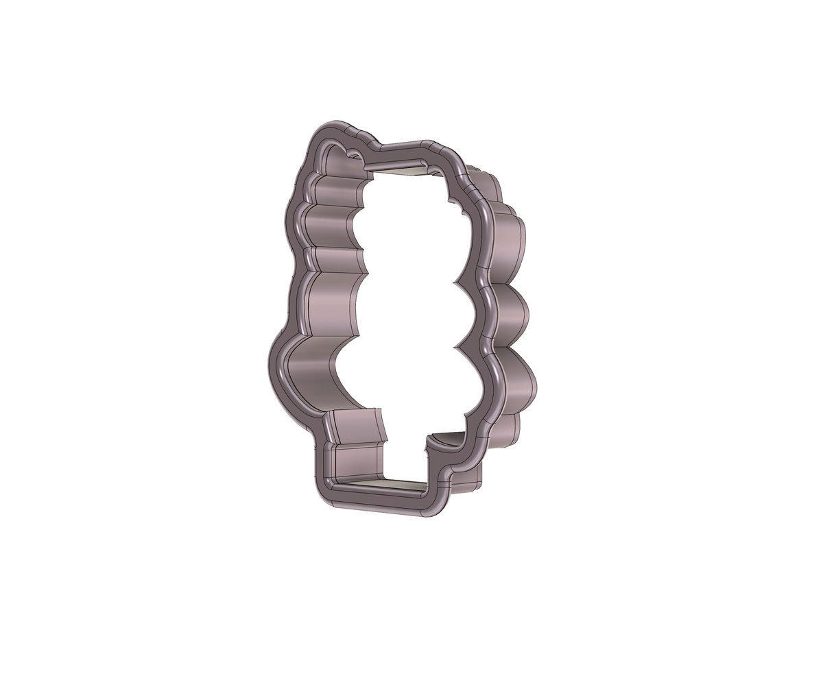 DIGITAL STL Download For Floral Letter I 1 Cookie Cutter