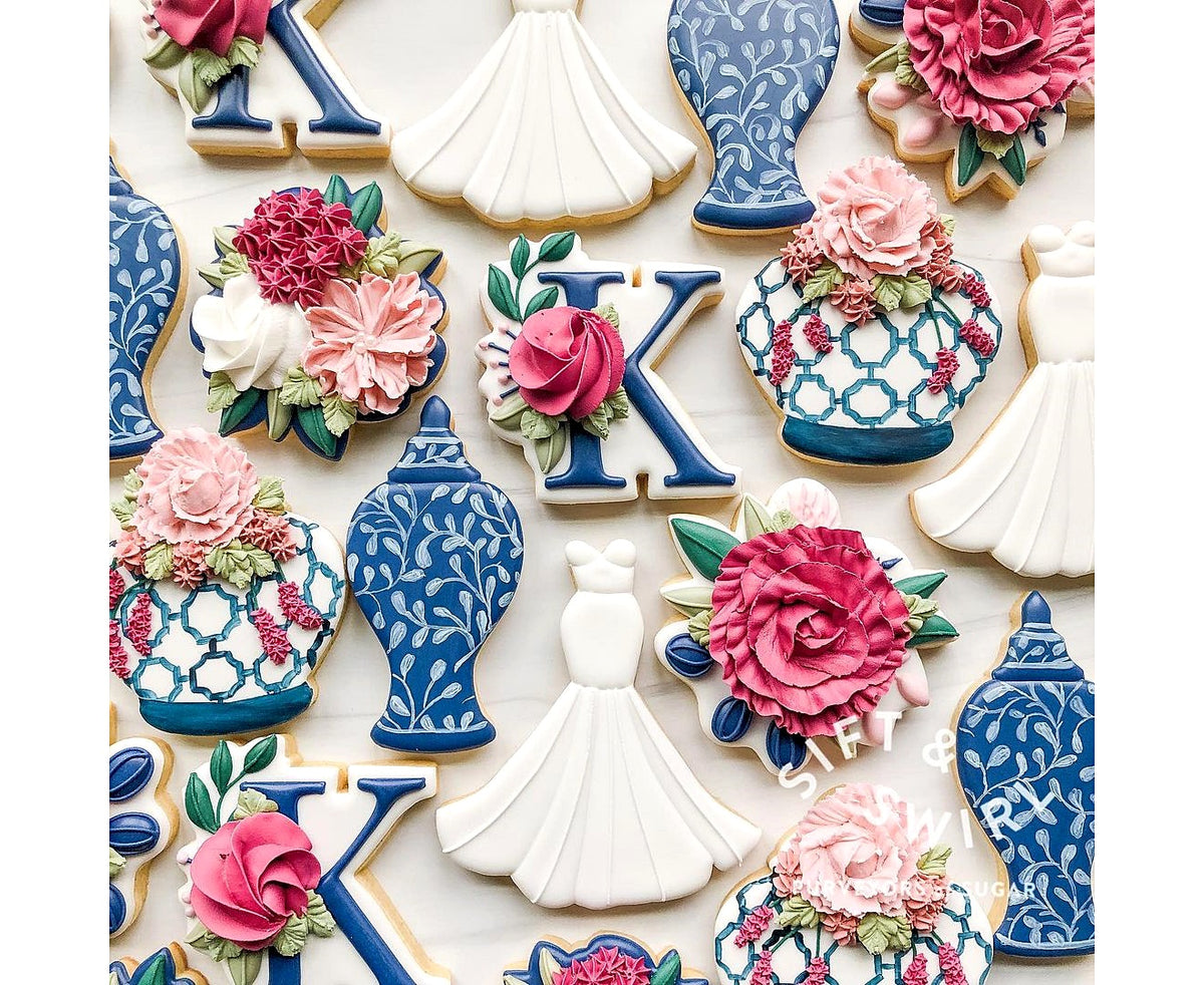 Floral Letter K 1 Cookie Cutter