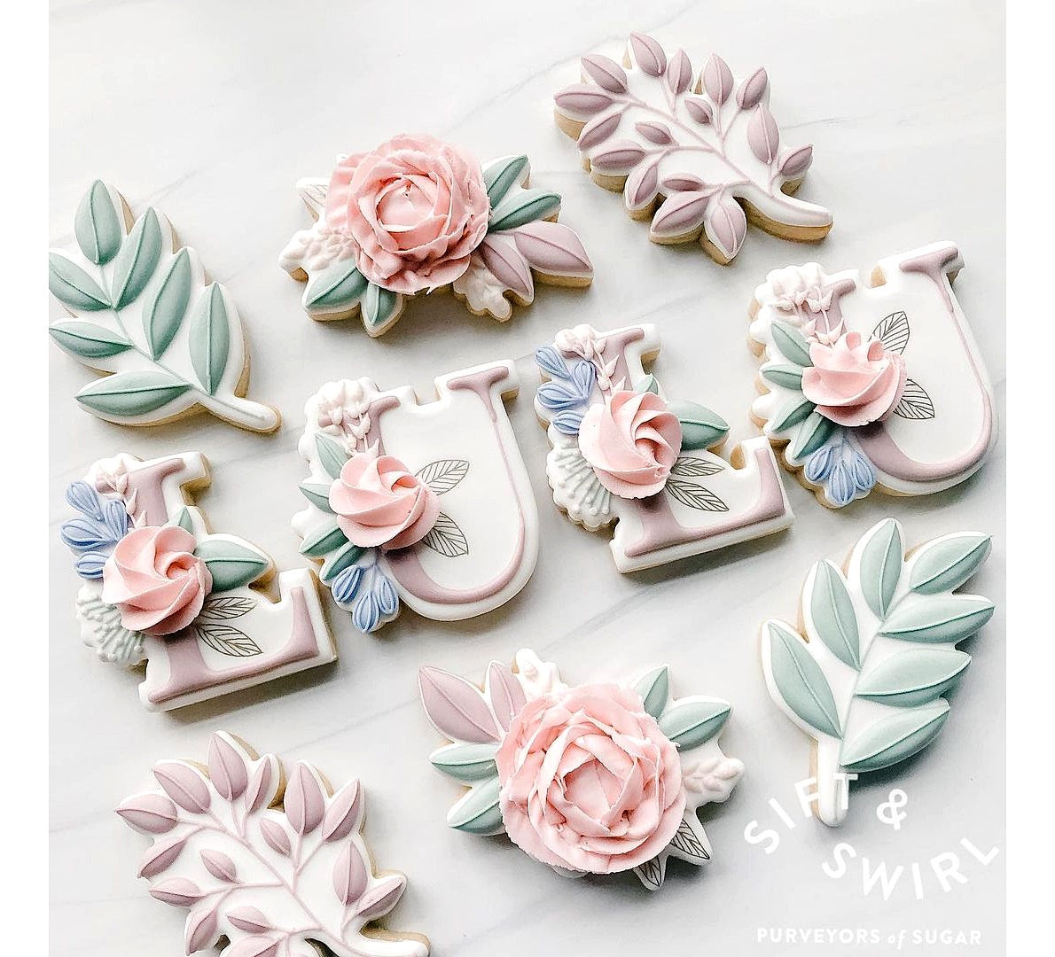 DIGITAL STL Download For Floral Plaque 4 Cookie Cutter