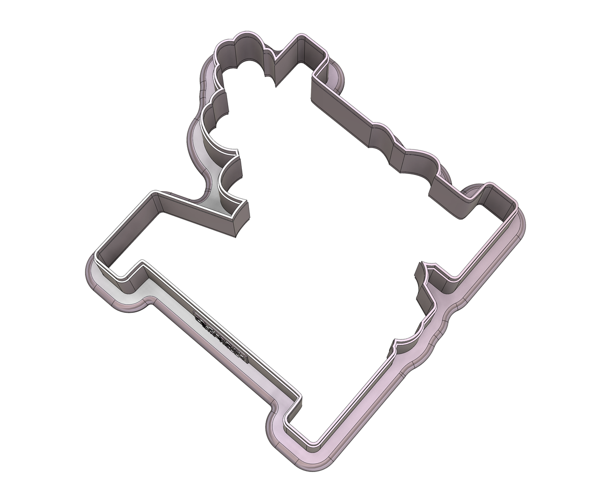 Floral Letter M 1 Cookie Cutter