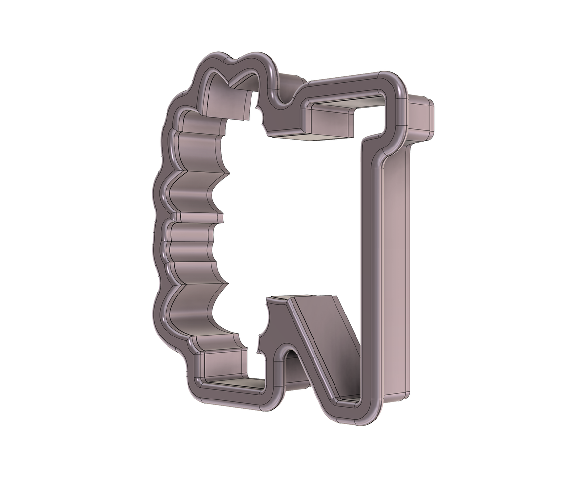 Floral Letter N 1 Cookie Cutter